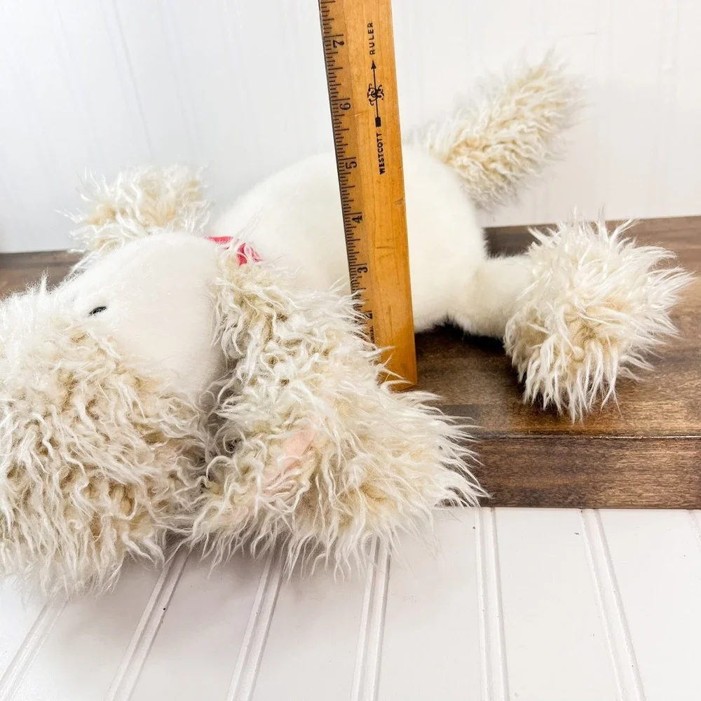 Hallmark Puppy Dog Plush Curly Wired Ears Vintage Shaggy Dog Plush 18